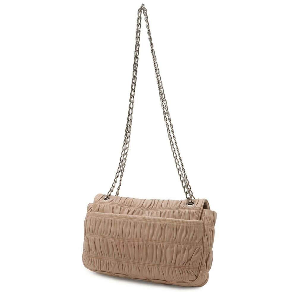 PRADA Cream Leather Shoulder Bag - Picture 3 of 9